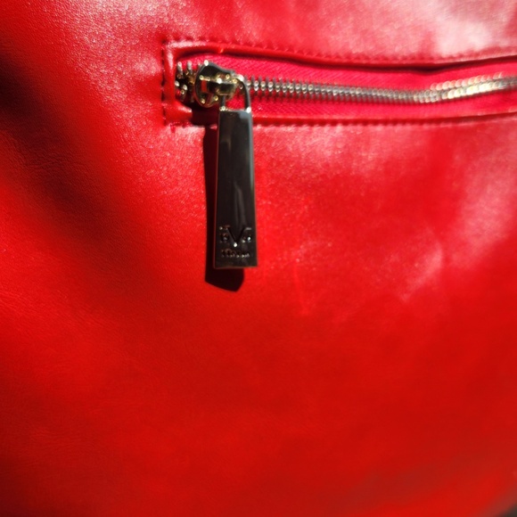 Red Versace 19V69 Italia Faux Leather Purse - Picture 12 of 16
